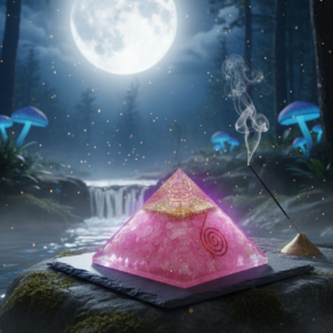 Rose Quartz Orgone Pyramid