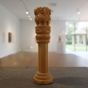 Wooden Ashoka Pillar