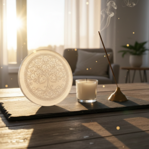 Selenite Tree of Life Charging Plate